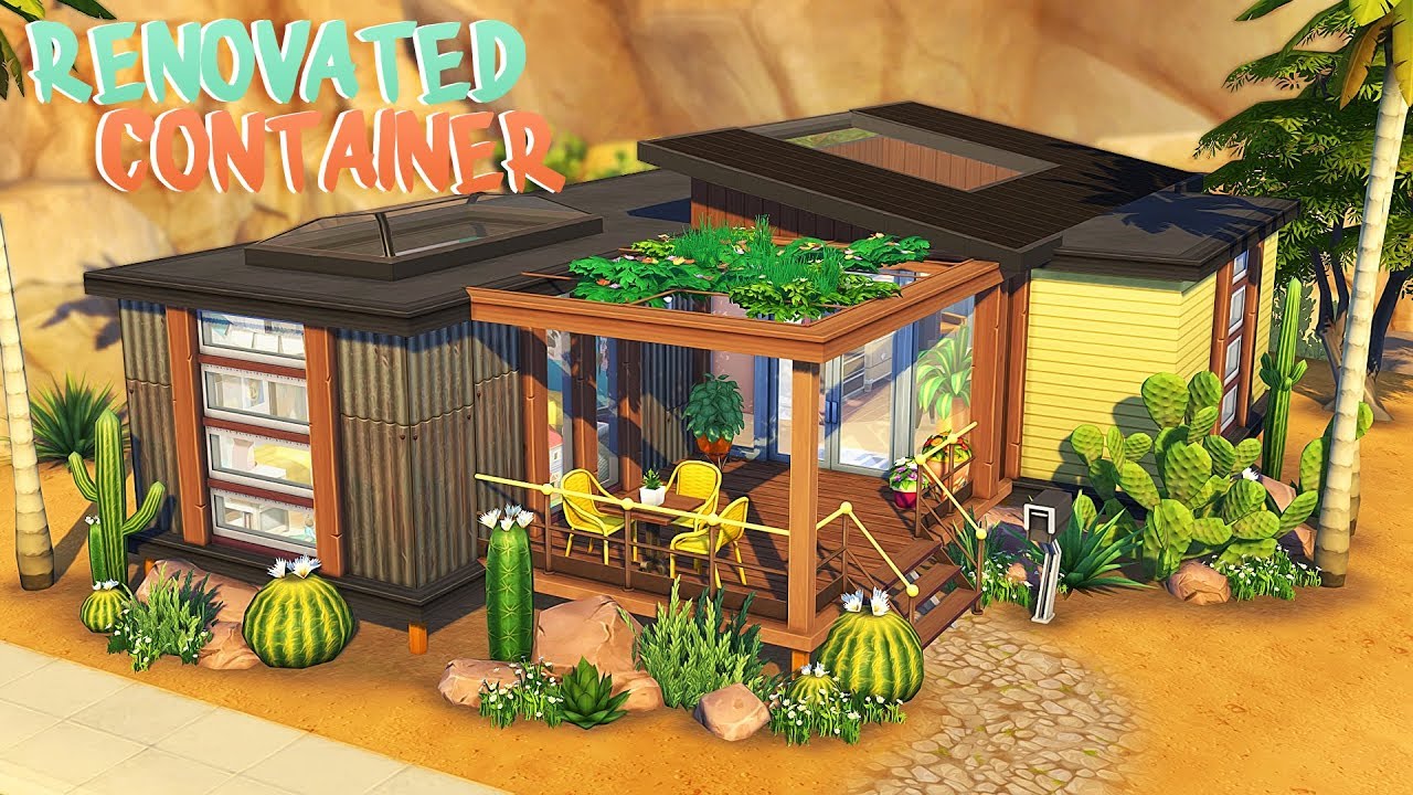 RENOVATED CONTAINER HOME 🌞 | The Sims 4 | Speed Build