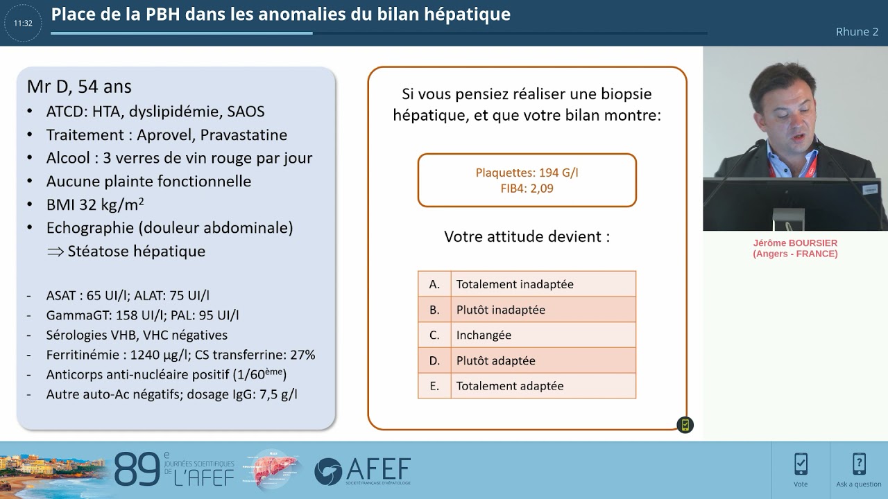 Place de la PBH dans les anomalies du bilan hépatique - J. BOURSIER - FMC AFEF 2021