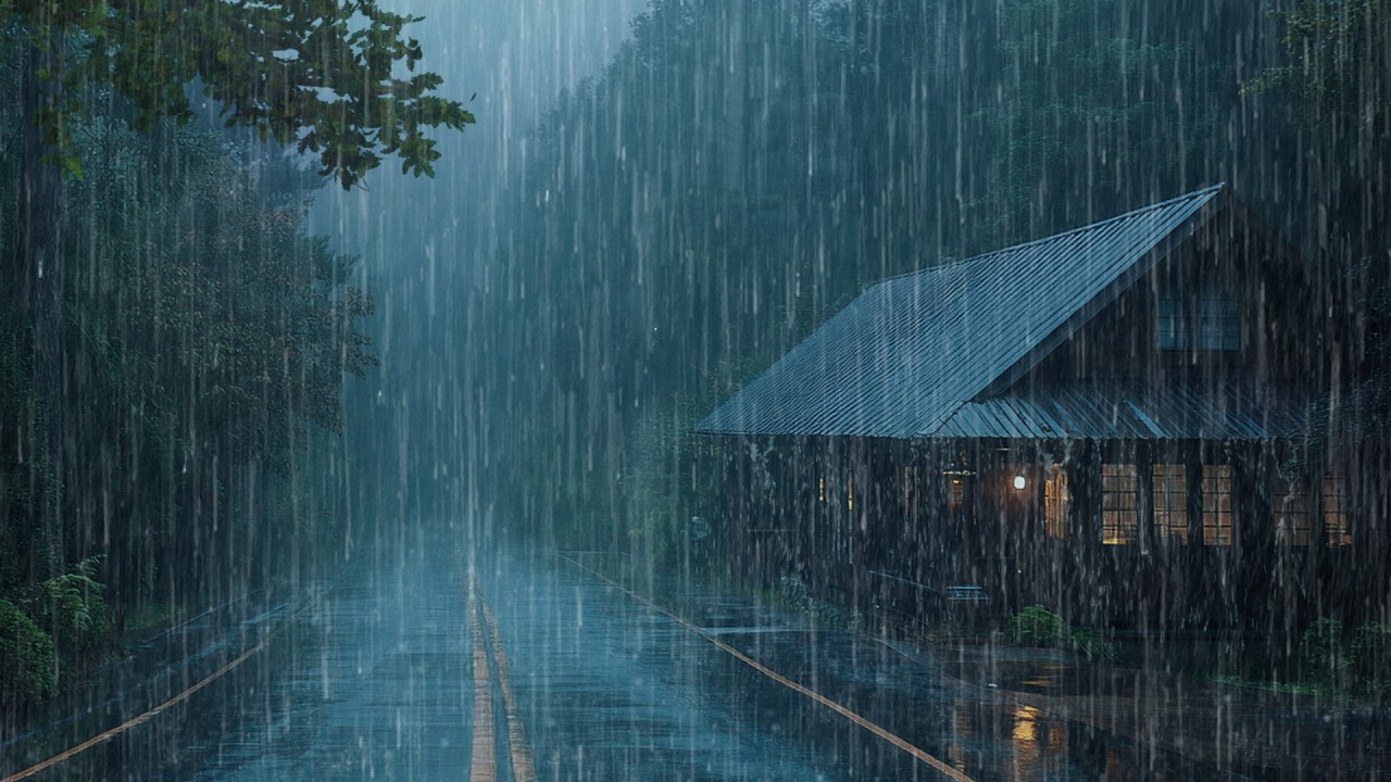 Rain Sounds for Sleeping – Heavy Rain and Soft Thunder for Deep Sleep, Focus, and Calmness