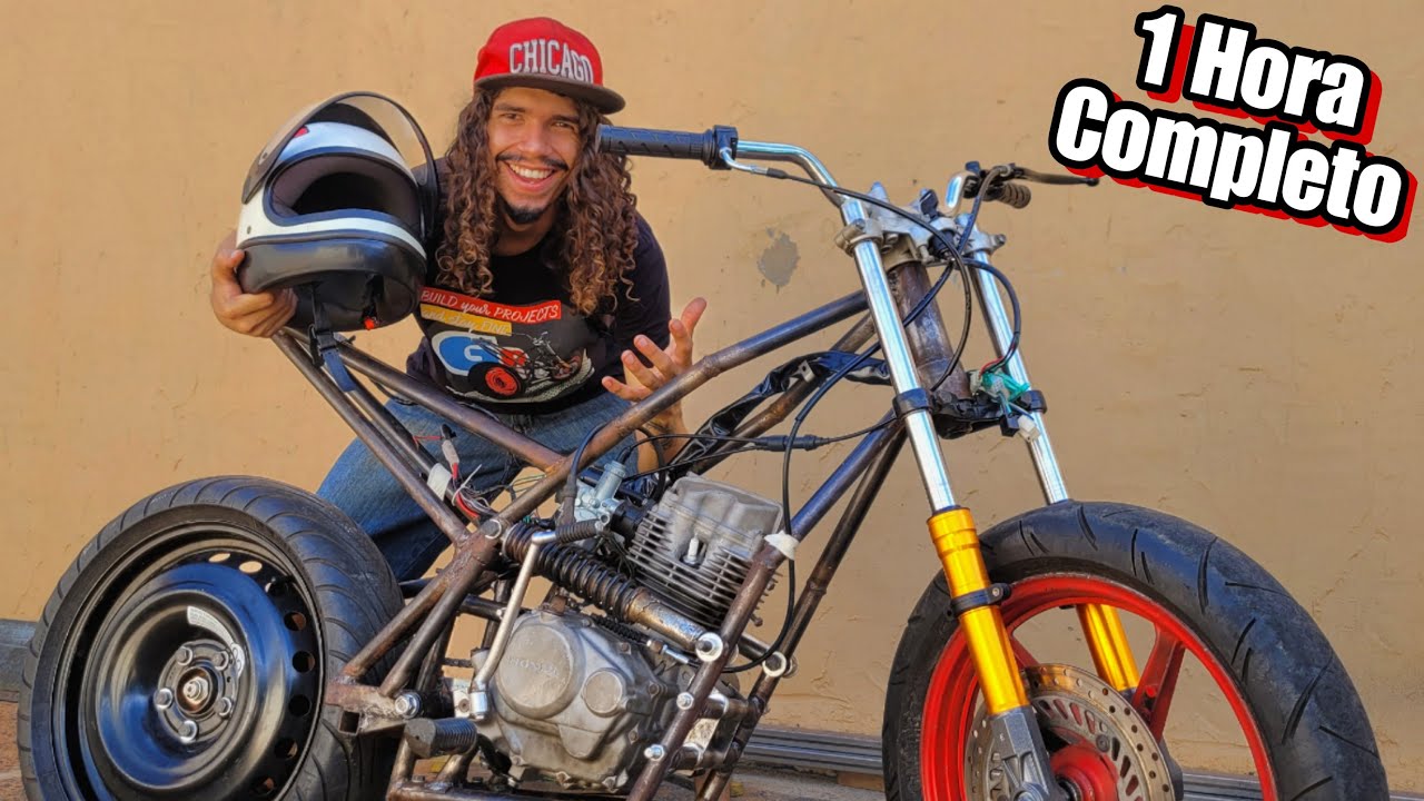 FAZENDO UMA MOTO NO QUINTAL DE CASA - GR 125 Proto - Vídeo de 1 HORA!!