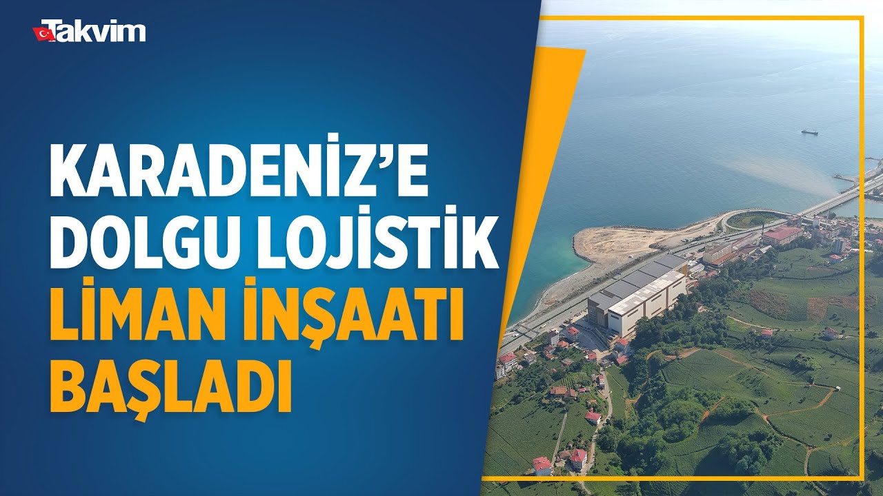 Karadeniz’e dolgu lojistik liman inşaatı başladı