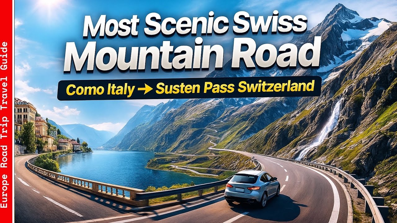 The Most Scenic Swiss Mountain Road Como Italy to Susten Pass Switzerland Full Drive