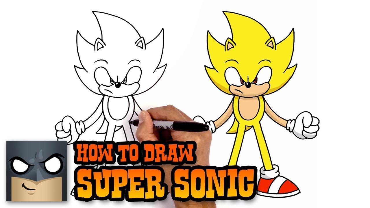 How to Draw Super Sonic | Sonic the Hedgehog