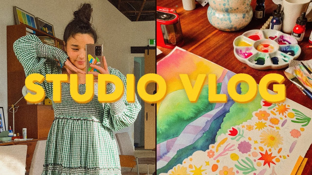 NEW PAINTING OBSESSION + Q&A ✷ STUDIO VLOG 46