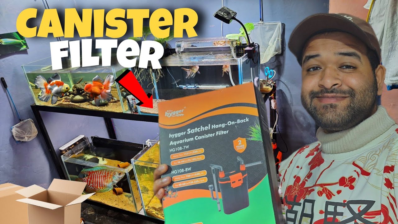 UNBOXING My FIRST CANISTER Filter for My Planted tank 🌿 || Hygger HG-108 filter