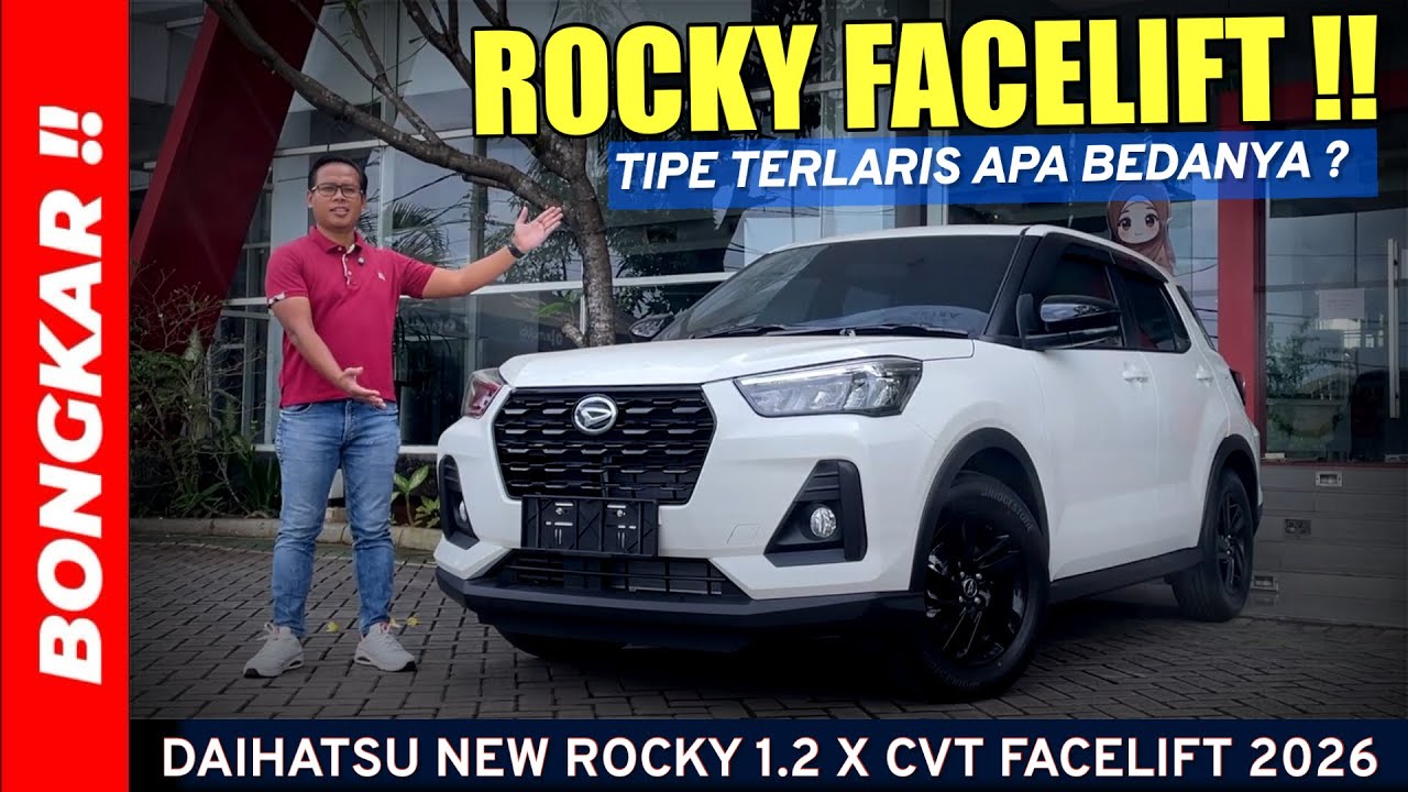 Bongkar !! DAIHATSU NEW ROCKY 1.2 X CVT FACELIFT 2026 || REVIEW EXTERIOR & INTERIOR TERBARU