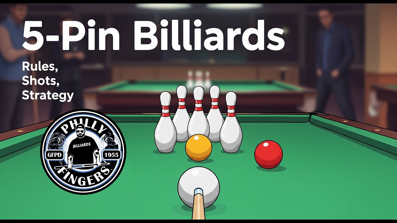 5 Pin Billiards- Rules, Shots, and Strategy. #billiards