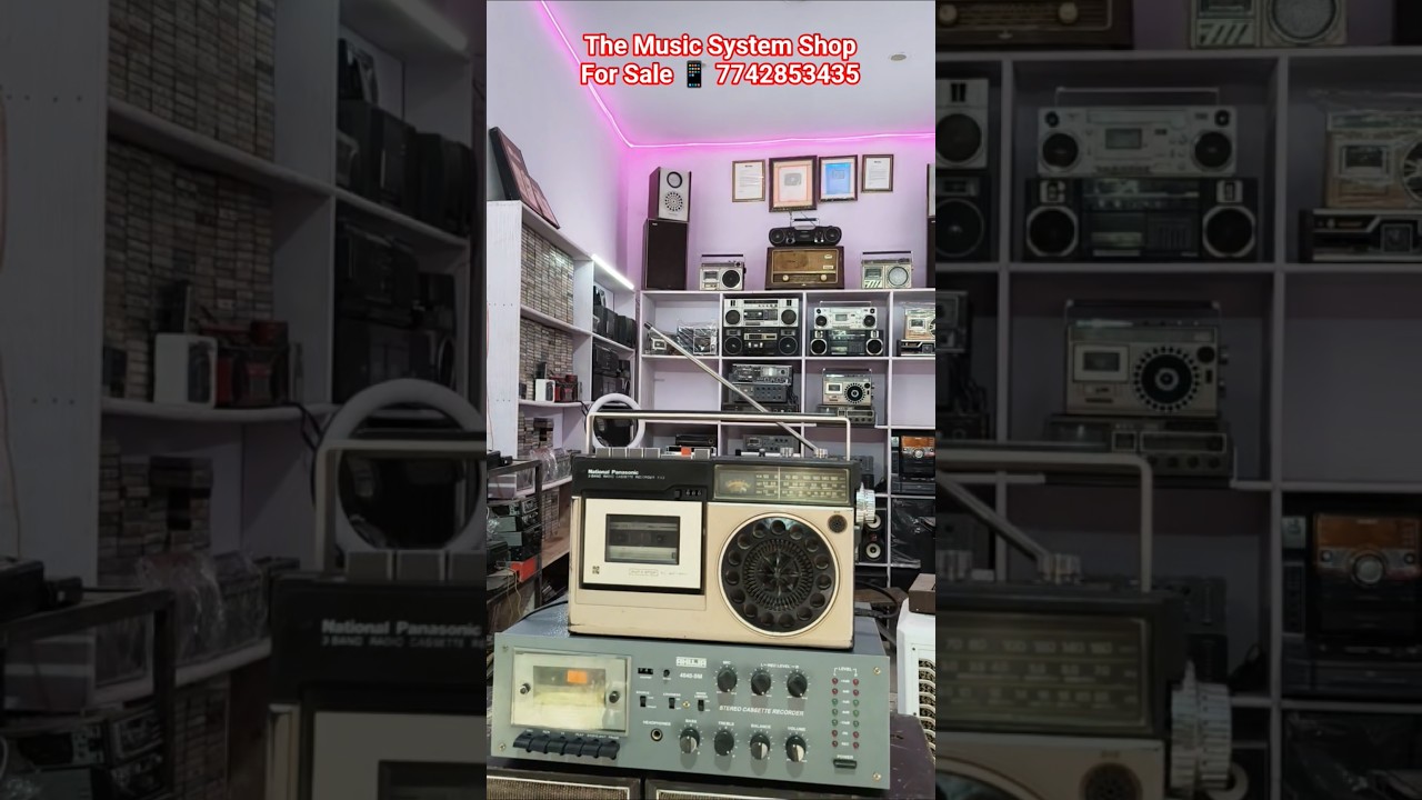 National Panasonic 543 Radio Cassette Recorder Play 📻 #national #panasonic #543 #old #music