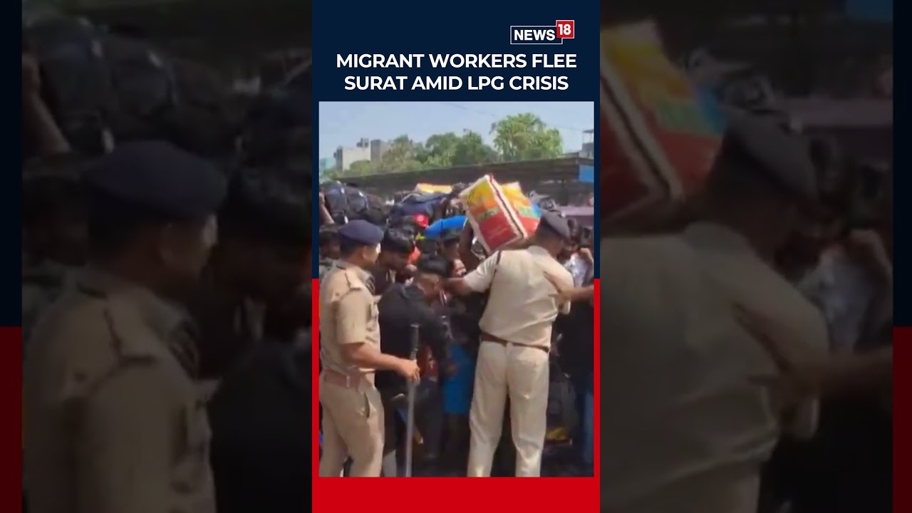 BREAKING: Thousands Leave Surat, Special Trains Deployed | N18S #shorts