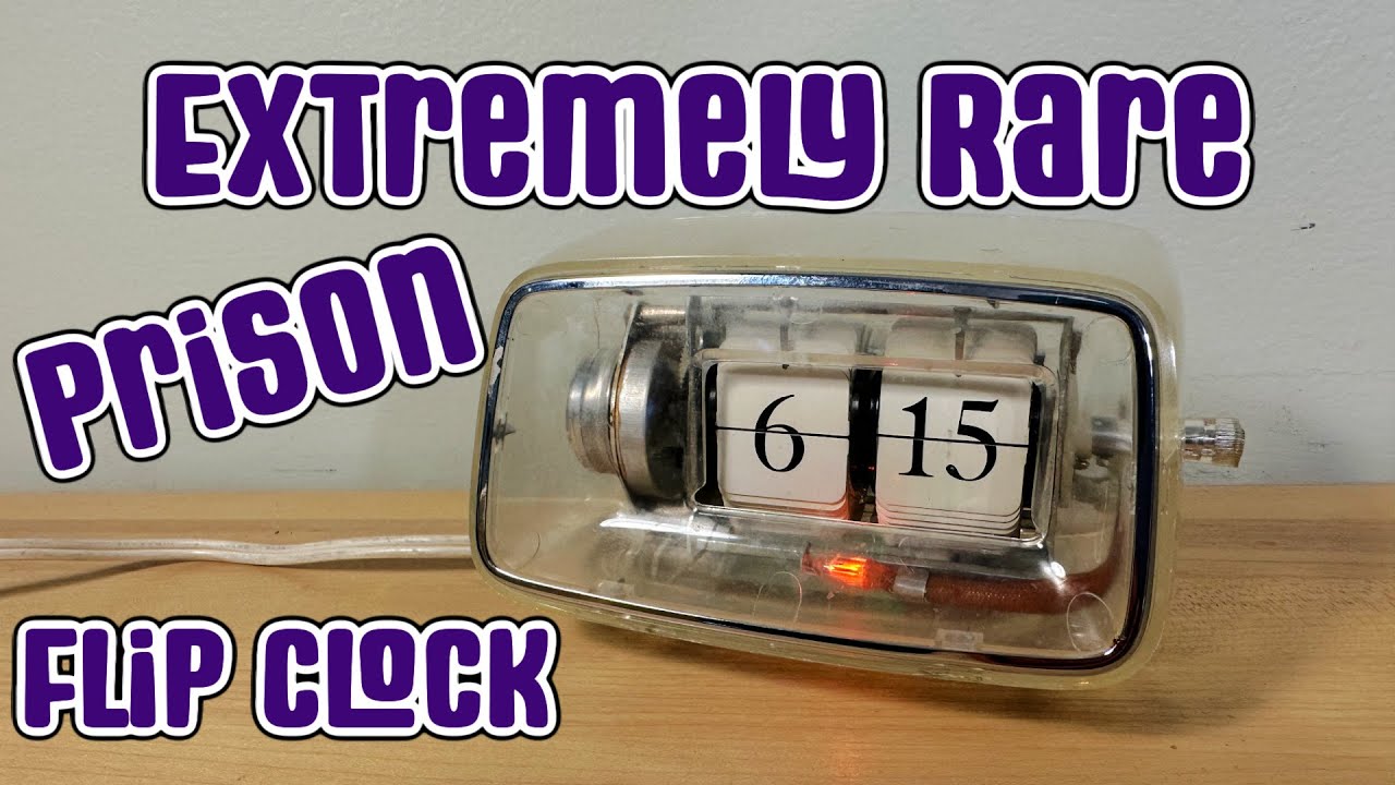 Clear Prison Flip Clock