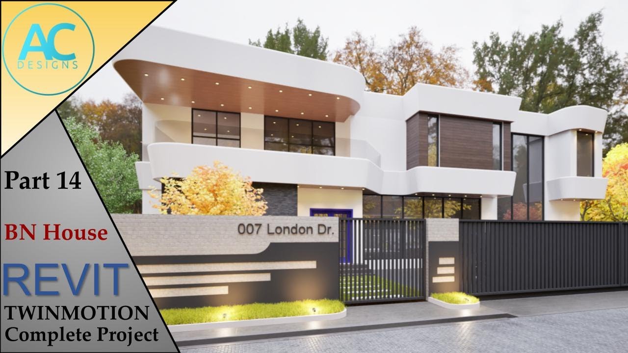 BN House | Часть 14 | Полный пошаговый проект | Учебное пособие по Revit и Twinmotion