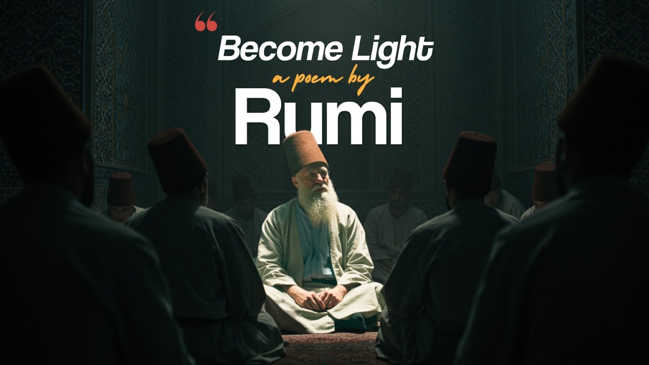 Become Light - A Soulful Poem by Rumi | Transform Your Soul into Light (Mystical Music & Poetry)