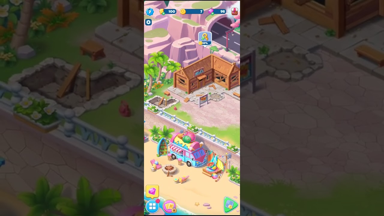 Tasty Travels Mobile Gameplay Levels 6-7 #m3fam #games #funmerge #merge #fun #tastytravels