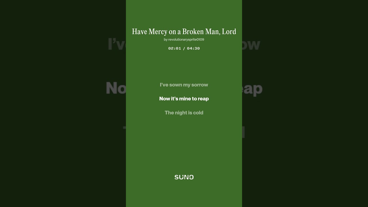 🎵 gospel music 24 Have Mercy on a Broken Man, Lord