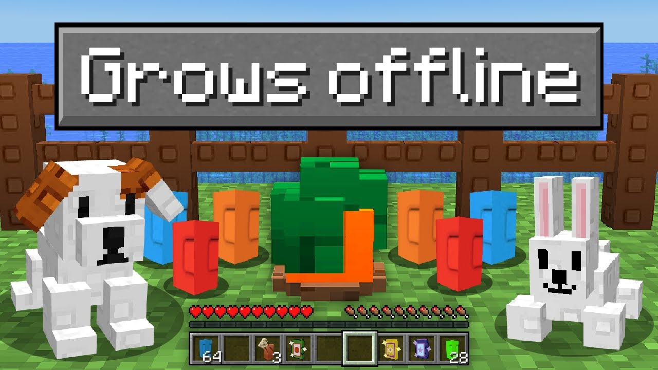 Я реализовал Grow A Garden в Minecraft...