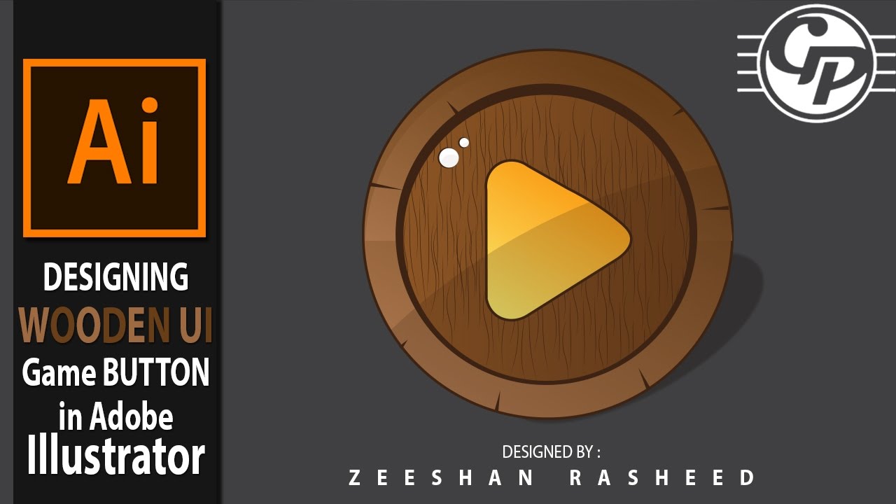 Games GUI Button Design Tutorial 2017 | adobe illustrator