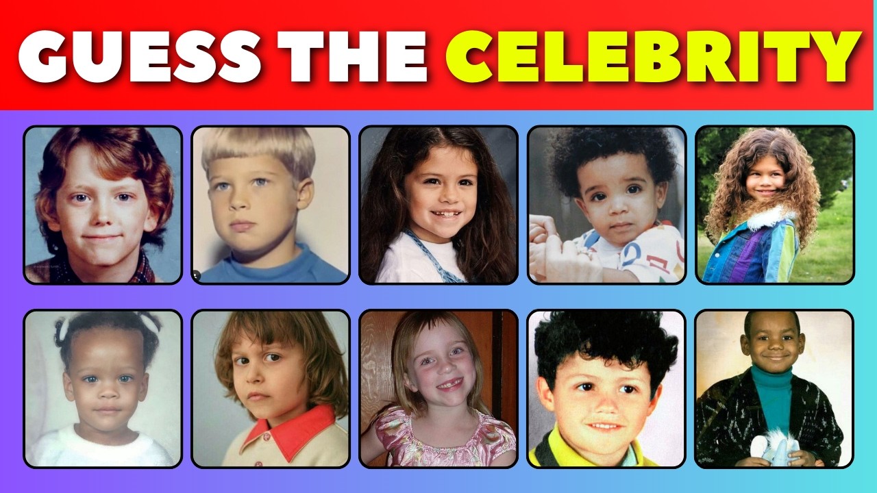 Guess the Celebrity from Childhood Photos ⏰ 🧐| 75 Celebrities (Easy ➡️ Hard) | Celebrity Quiz