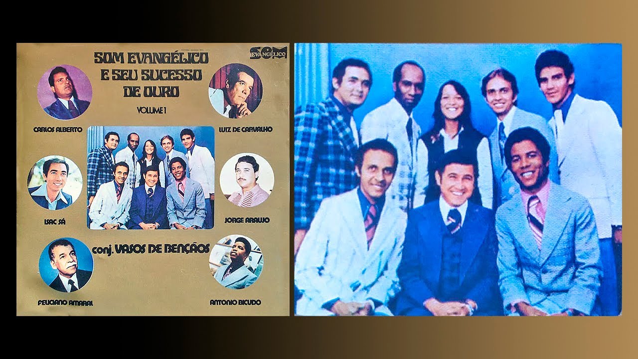 Som Evangélico e Seu Sucesso de Ouro Volume 1 Ano 1978 Conjunto Vasos de Bençãos e Outros.