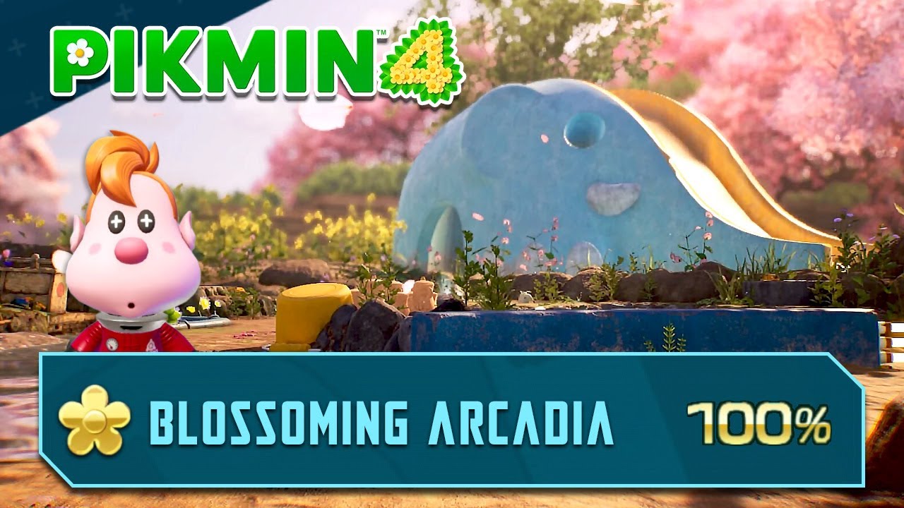 Pikmin 4 - Area 2: Blossoming Arcadia (All Rescues, Treasure, Onions)