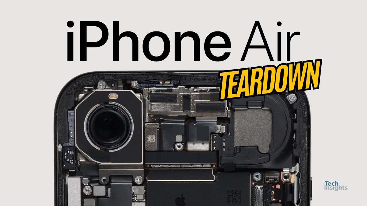 Apple iPhone Air Teardown | Slimmest iPhone Ever + All-New Chips Inside