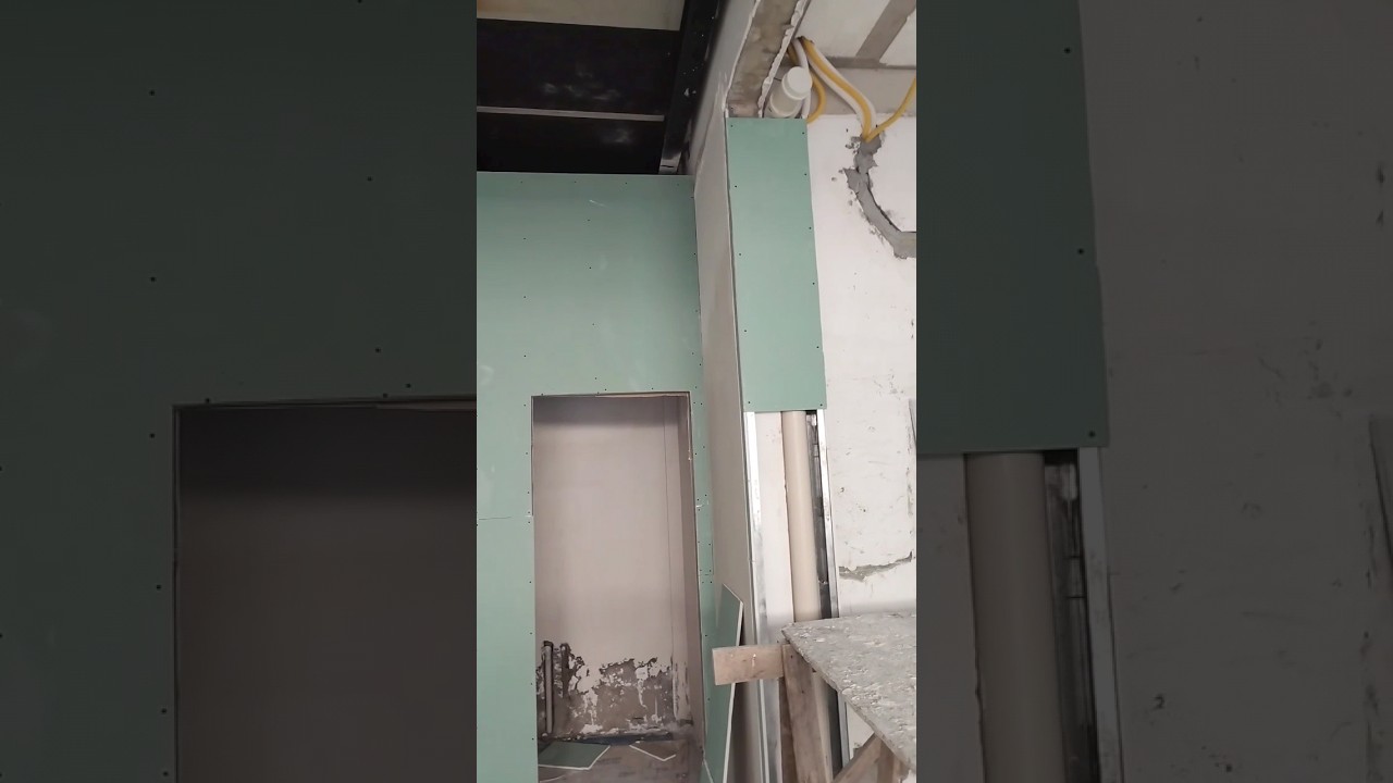 banheiro de drywall placa Ru