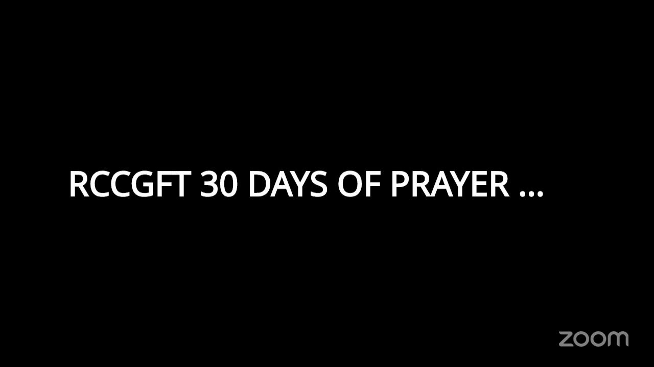 RCCG FruitfulTabernacle Church CANVEY ISLAND - RCCGFT 30 DAYS OF PRAYER AND FASTING - DAY 28