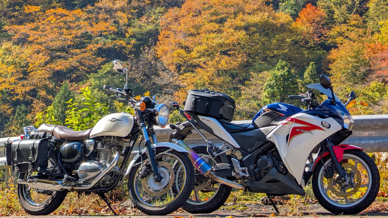 【老後に見るシリーズ】2025せせらぎ街道紅葉ツーリング【CBR250R】【エストレヤ】