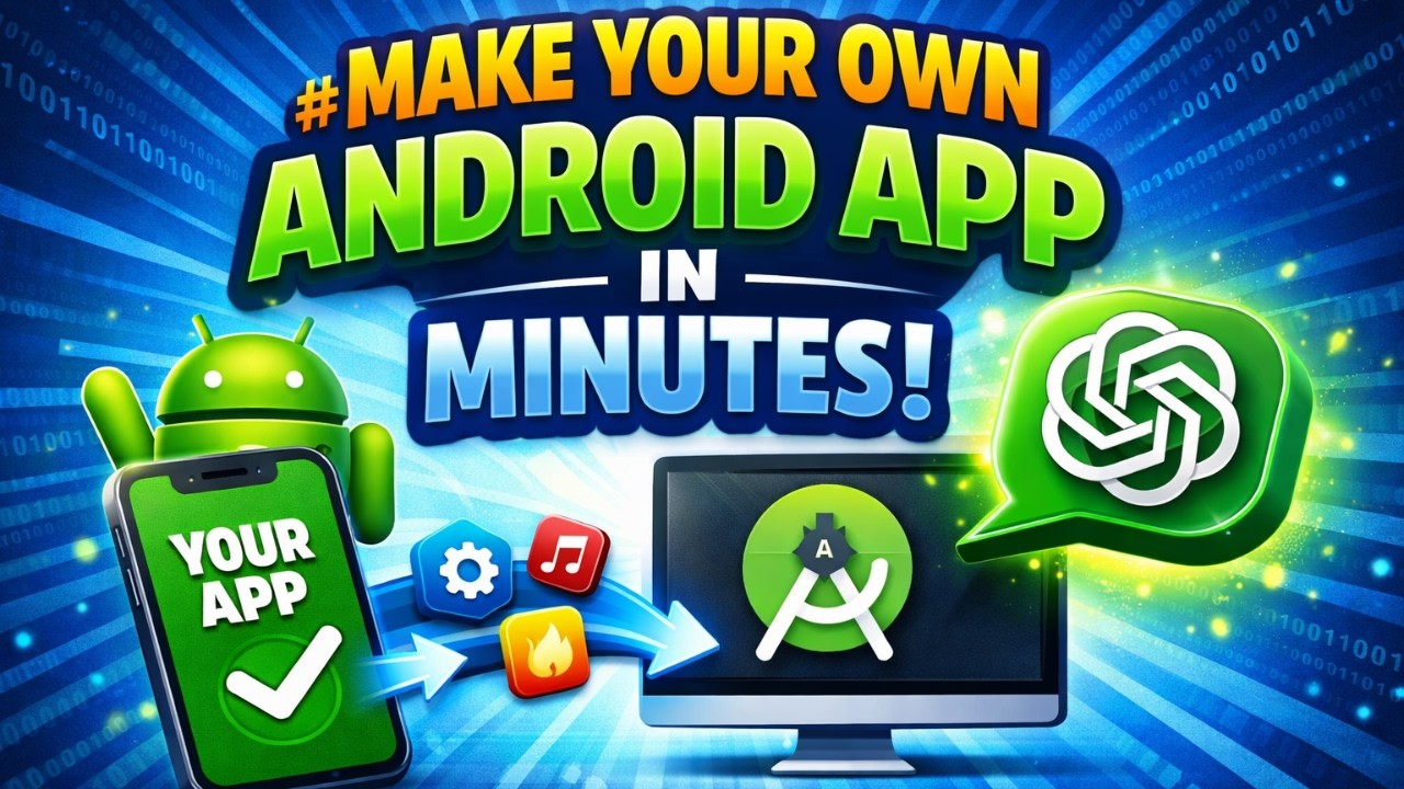Make Your Own Android App in Minutes Using ChatGPT and Android Studio AI  No Coding Needed!