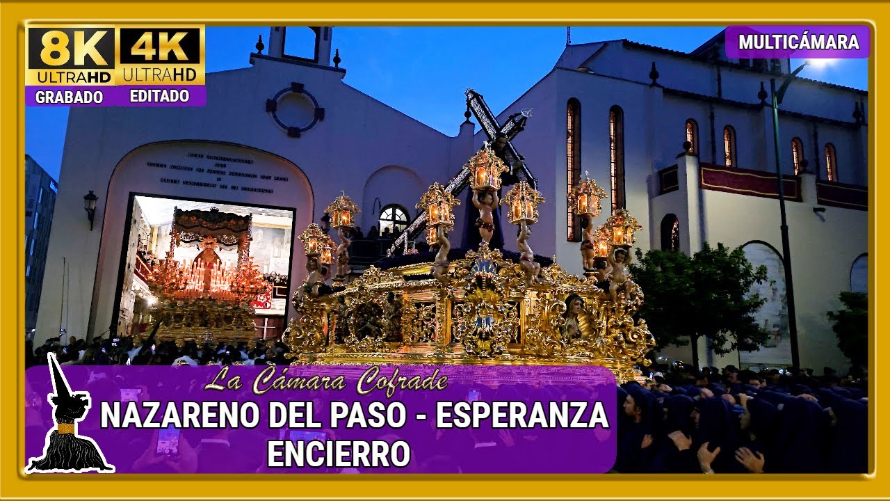 ESPERANZA. ENCIERRO. SEMANA SANTA MÁLAGA 2025. MULTICÁMARA 4K