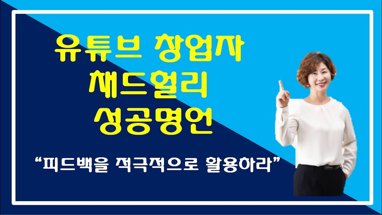 채드헐리 유튜브창업자의 성공명언