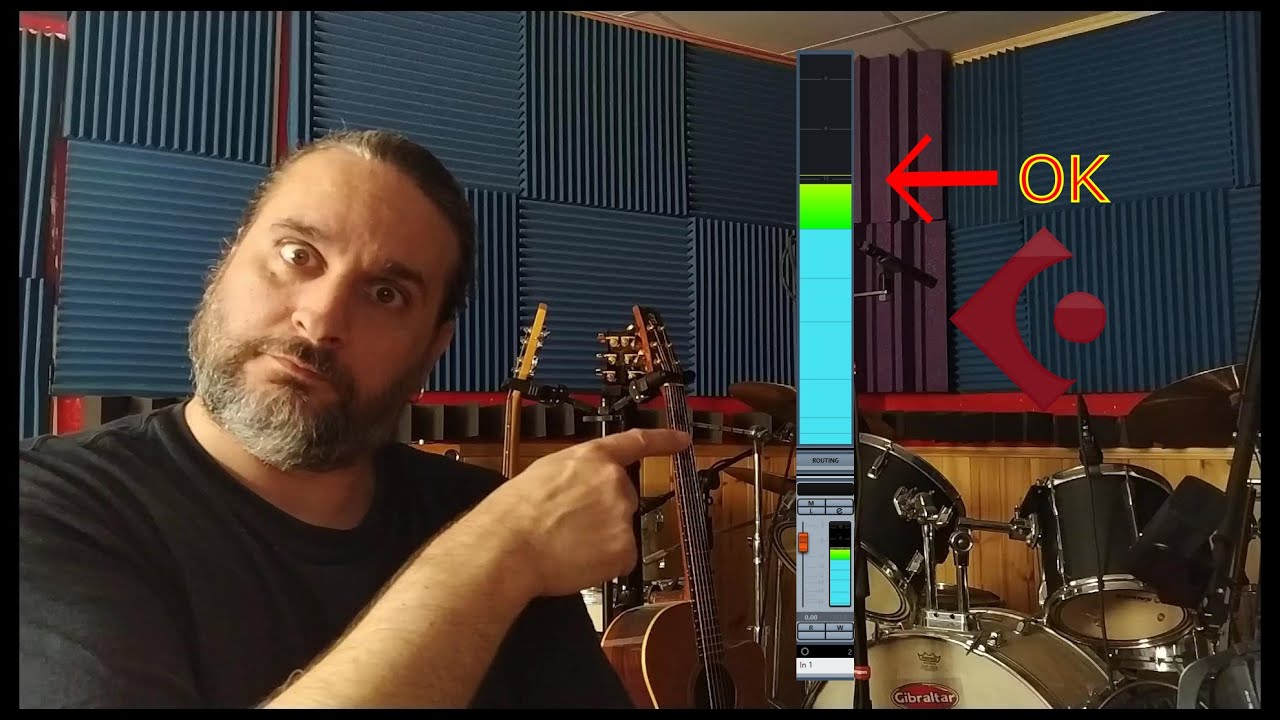 Corrección de niveles de grabación en Cubase