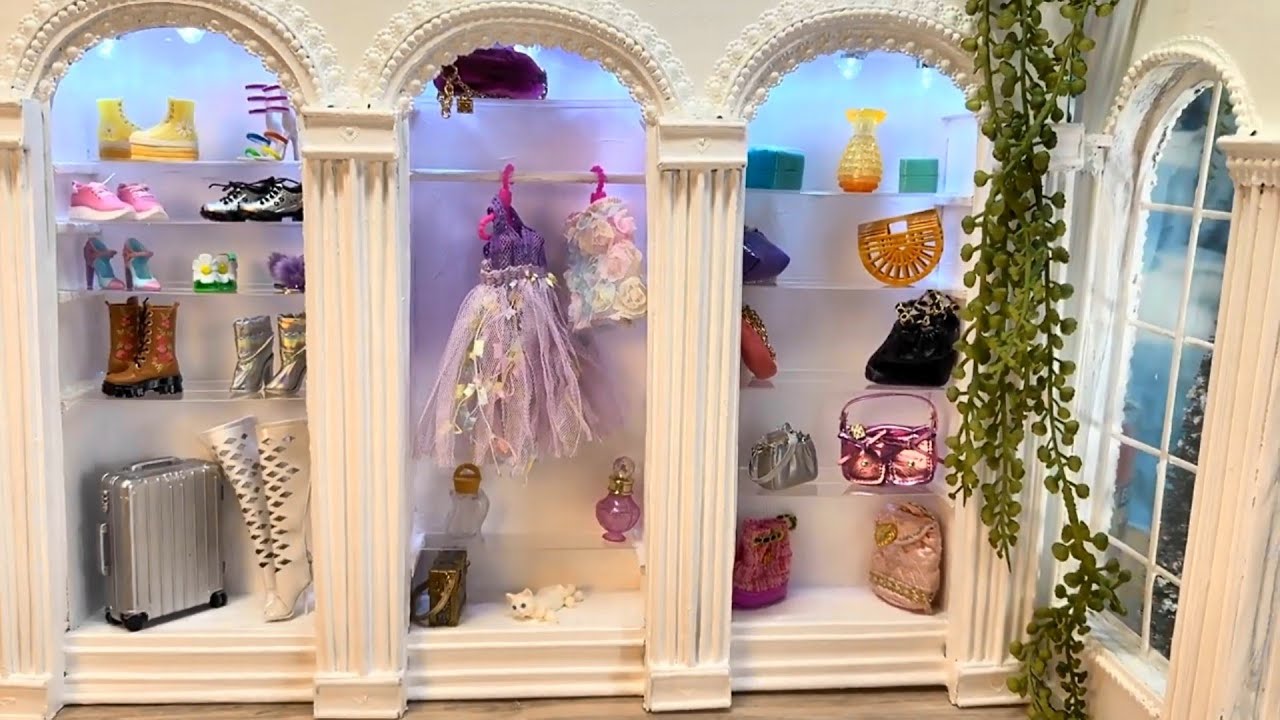 How to Make a Beautiful Closet for the Dolls #tutorial #diy #howto