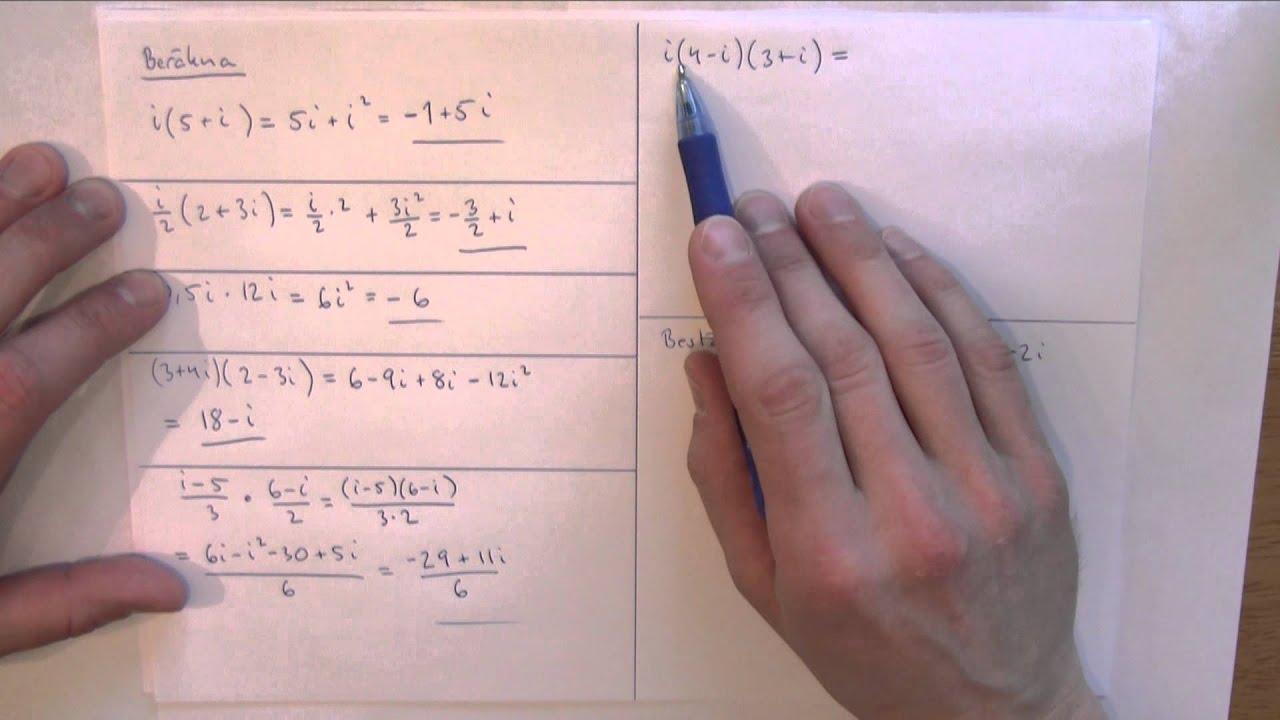 Matematik 4 - Komplexa tal del 7 - Multiplikation