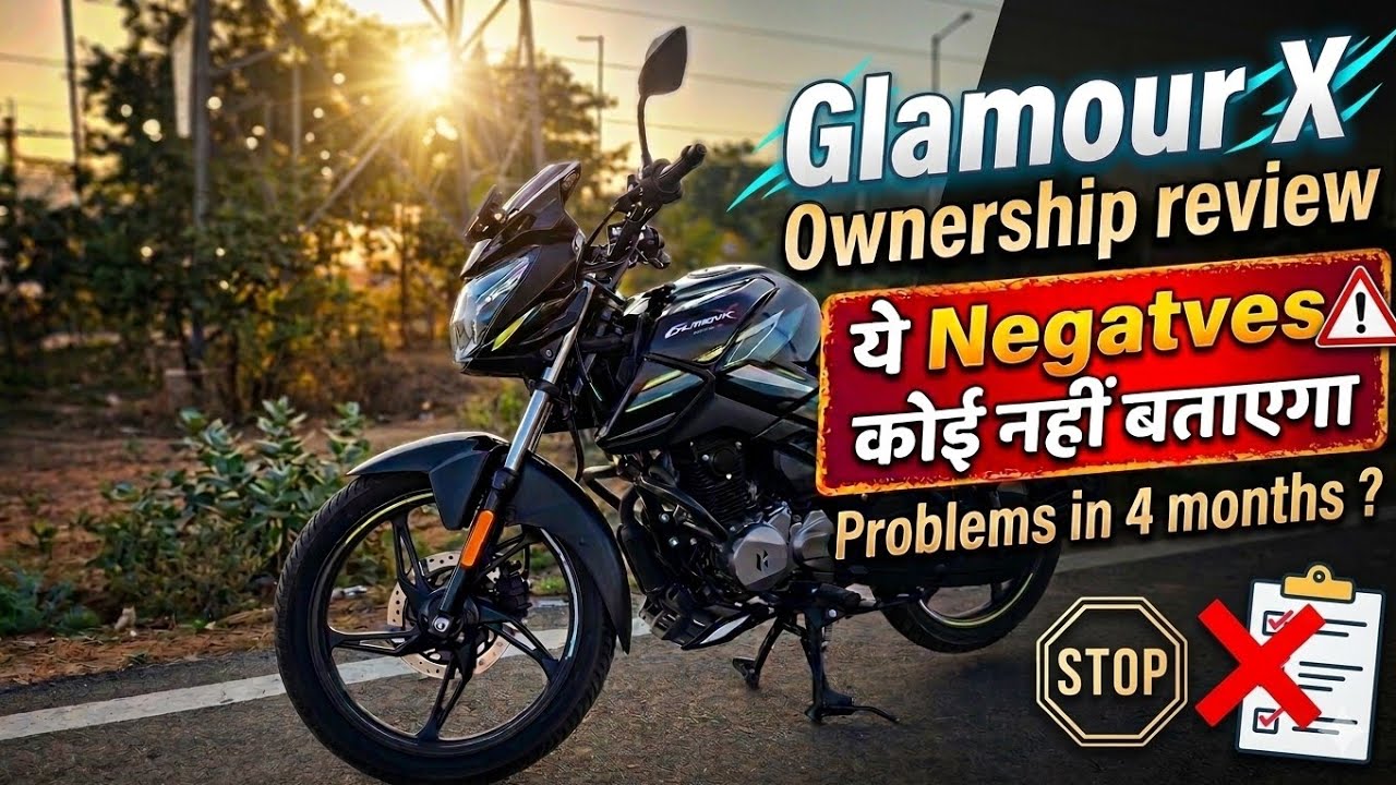 सोचा नहीं था एसा होगा 🫥 New Hero Glamour X 2025 Ownership Review in 4 months, Mileage ? | 