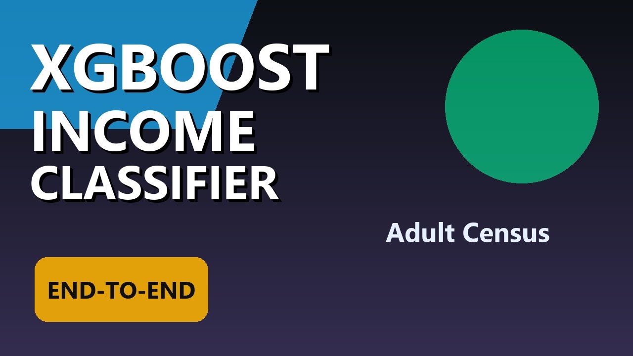 XGBoost Income Classification in Python (Adult Census Dataset, End‑to‑End Pipeline)