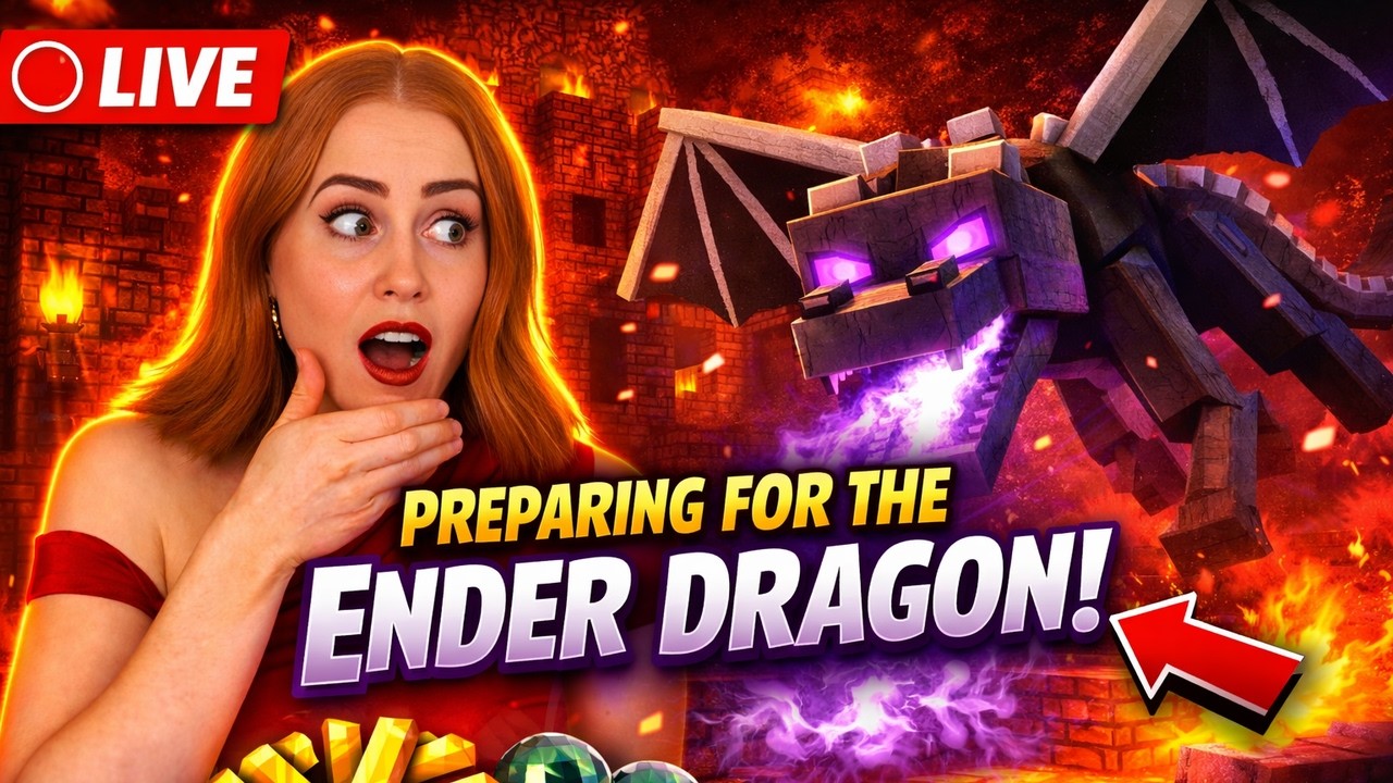 🔴 LIVE Minecraft Survival – Nether Fortress for the Ender Dragon