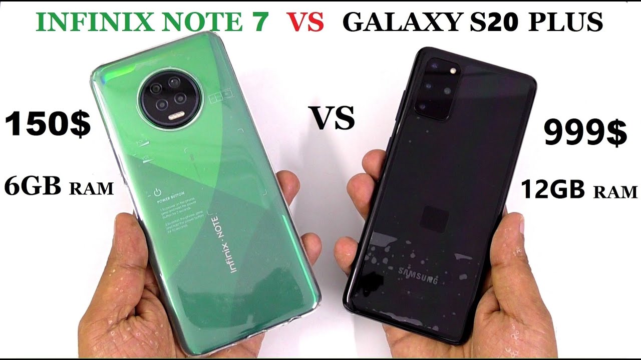 INFINIX NOTE 7 VS SAMSUNG GALAXY S20 PLUS SPEED TEST SMART 4