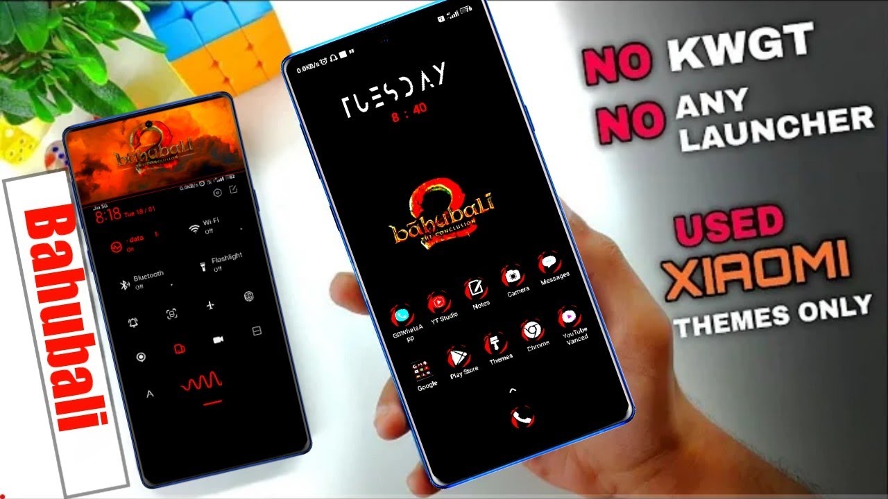 MIUI 12 Best Priemium Dark Theme || 12.5 || Today Bahubali Costomizetion Themes || SidAndrow