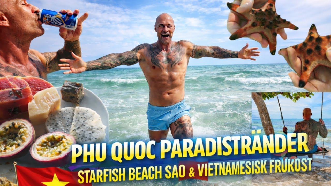 PHU QUOC VIETNAM - 2 PARADISSTRÄNDER - MARKNAD & HOTELL FRUKOST VIETNAMESISK STYLE 🇻🇳🏝️😎