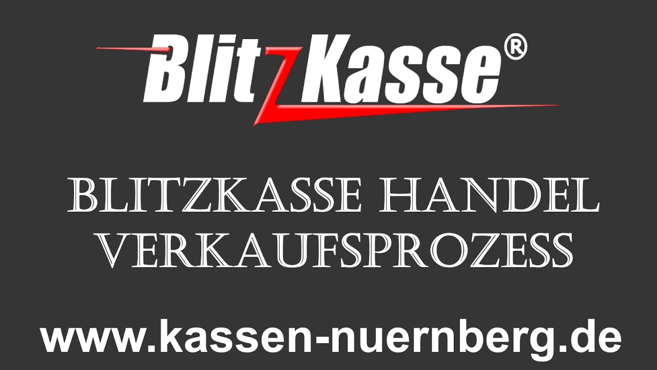 Verkaufsprozess in Blitzkasse Handel Kassensoftware