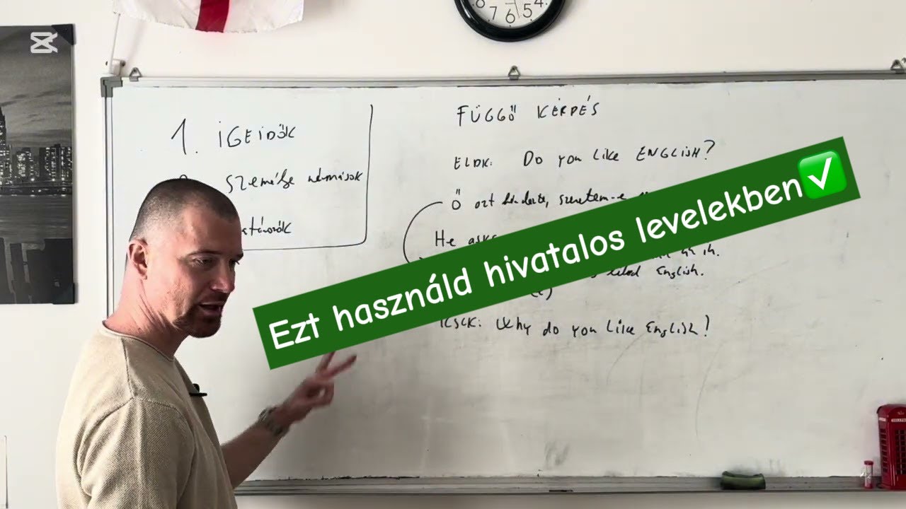 Kérdés és felszólítás függő beszédben lépésről lépésre (nem a 'klasszikus' módon) egyszerűen angolul