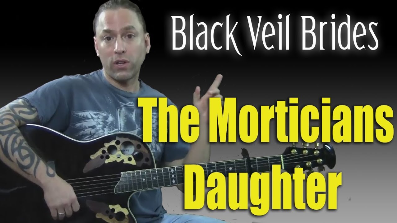 Кавер на гитаре — научитесь играть «The Morticians Daughter» группы Black Veil Brides (урок игры ...