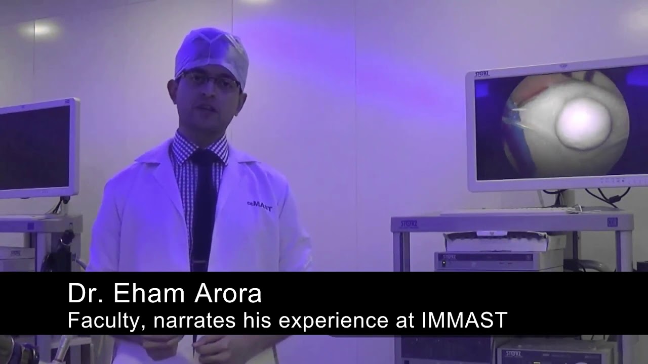 Dr. Eham Arora - Faculty, narrates his experience at IMMAST