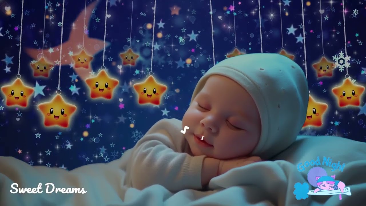 Sleep Instantly in 3 Minutes 💤 Baby Sleep Music 🌙 Gentle Deep Calm 🎶 Mozart & Brahms Lullabies
