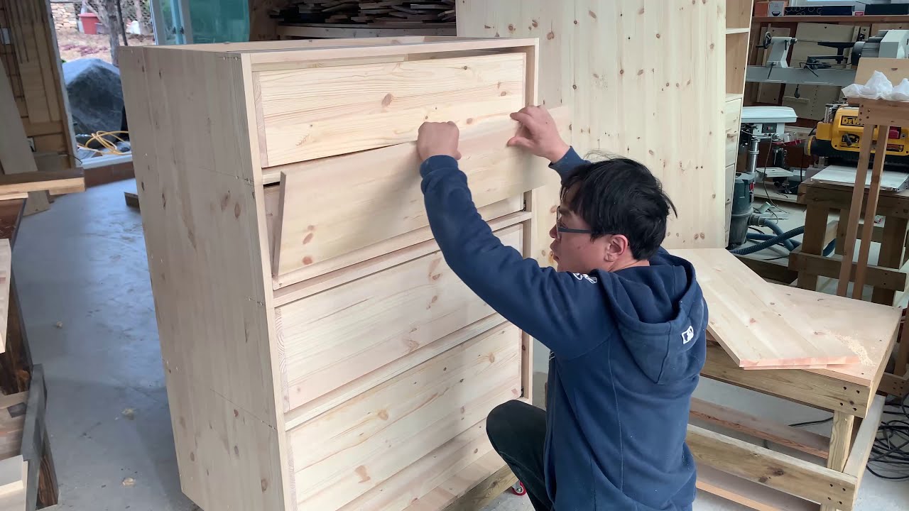 [Woodworking] Making a Chest of Drawers / Chested Drawers / 4 Drawer Chest / 목공