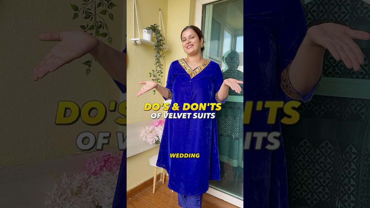 Do&rsquo;s and Don&rsquo;ts pf Velvet Kurta Sets for Winters ft. @myntra | #myntra #myntrafinds