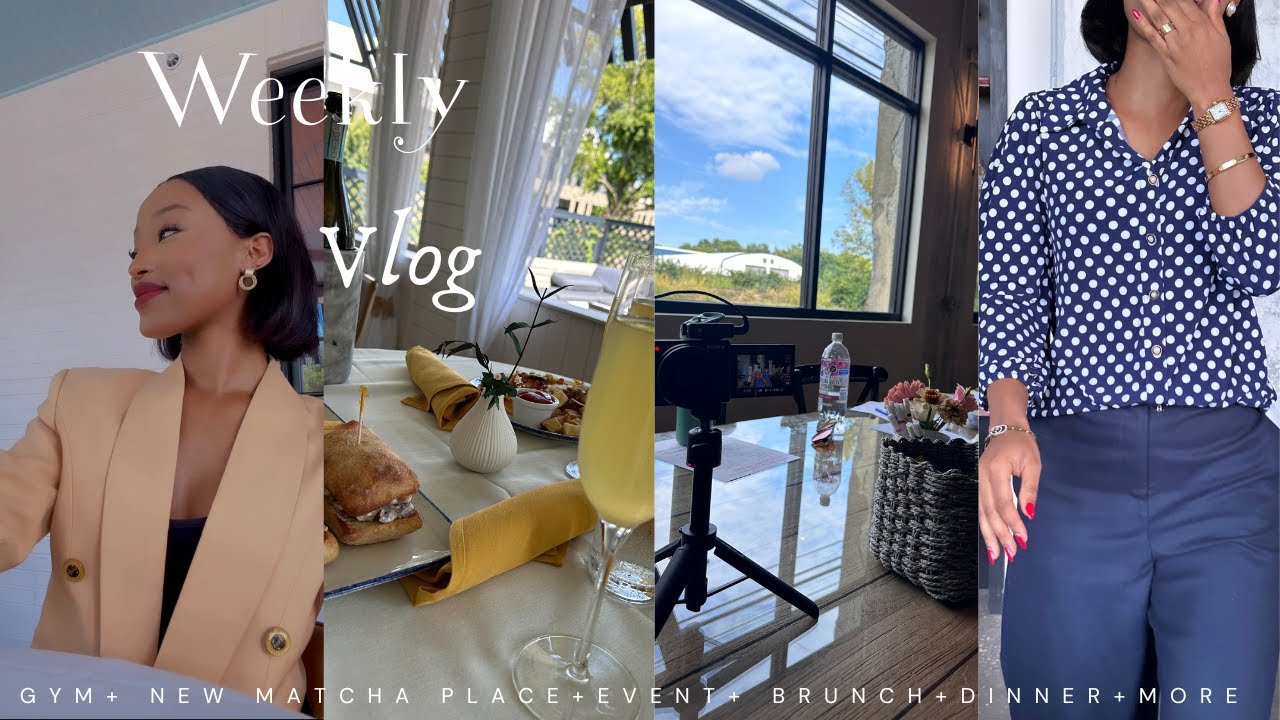 Weekly Vlog : Gym+ New Matcha place+Event+ Brunch+Dinner+more