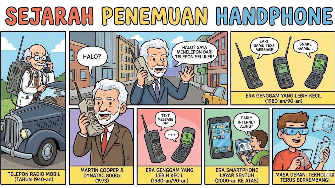 MEMBAHAS SEJARAH TENTANG HANDPHONE 
