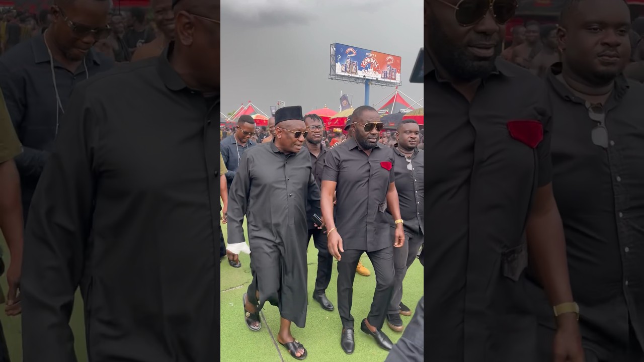 Dr Osei Kwame Despite meets up with Diana Asamoah at Former First Lady&rsquo;s funeral