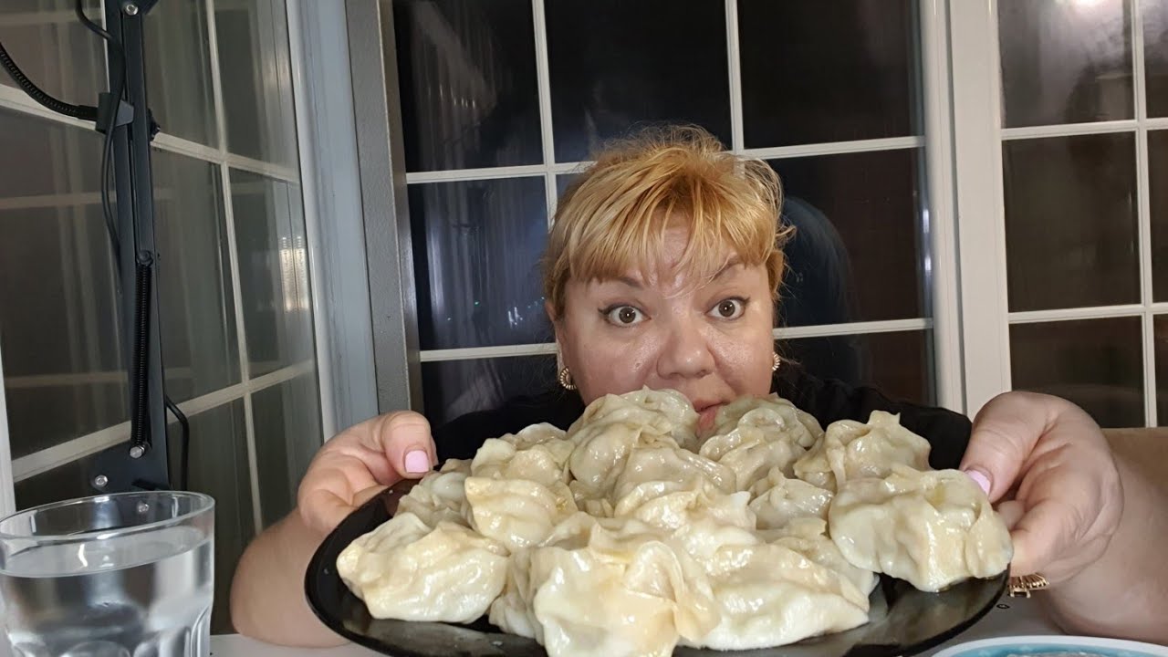 MUKBANG 🤣ЖРУ НА НОЧЬ😋МАНТЫ 🍽MUKBANG MANTY #мукбан#манты #mukbang#manty